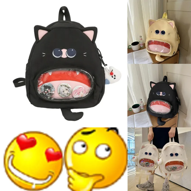 

Funny Capybara Backpacks Student Transparent Backpack Itabag Y2K Personalized Cartoon Animal Backpack Parent High Capacity Bag