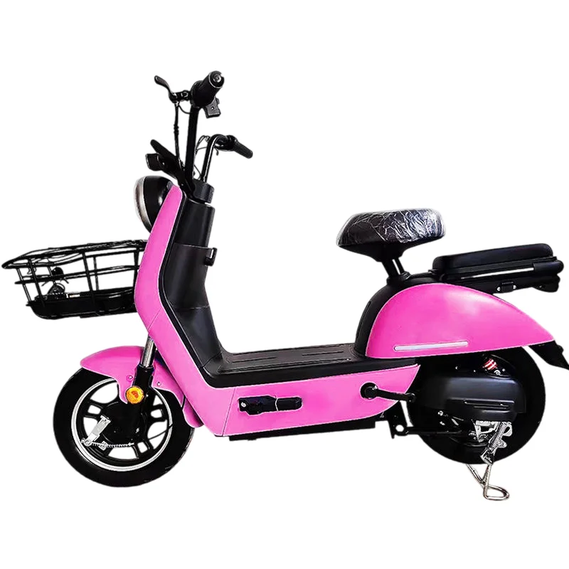 QQA Factory direct adult electric environmentally friendly bicycle 48V two-wheeled urban commuter electric bicycle with basket