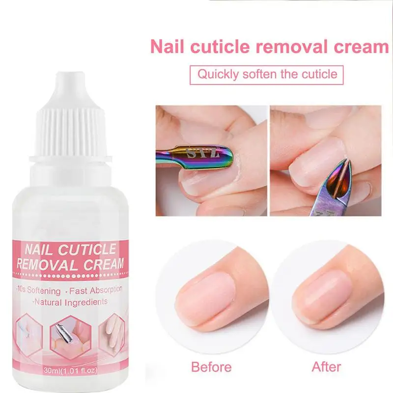 Crema suavizante y removedora de cutículas, 30ml, suavizante Natural, absorción efectiva, para salón de uñas