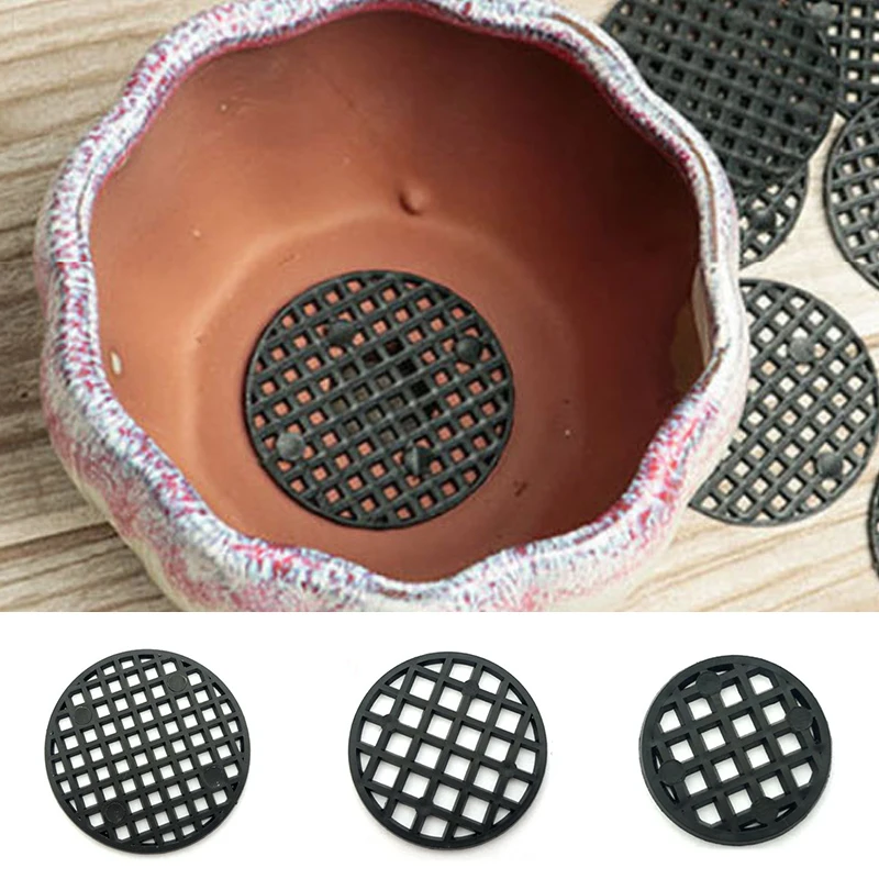 Griglia inferiore Mat Multi-funzione vaso di fiori Mesh Pad Hole Mesh Mat s Bonsai Basin Bottom guarnizione traspirante Accessori per il giardinaggio