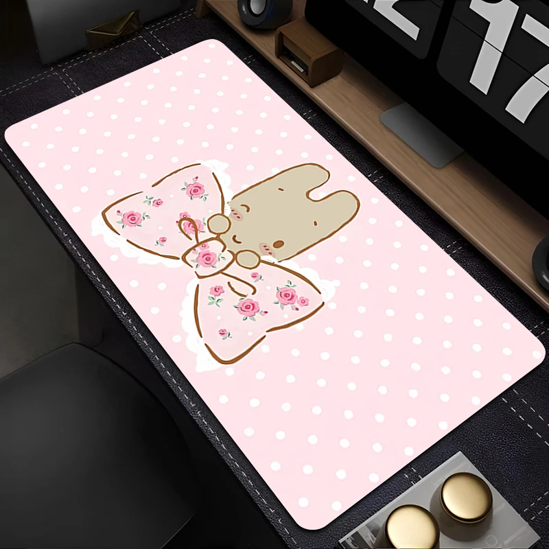 

Mousepad Laptop Cartoon Mouse Pad Office Accessories PC Keyboard Pad Rubber Cup Mat Soft Mouse Mat M-marron Cream Large Desk Mat