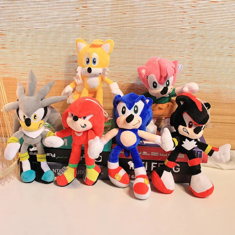 

Hot Sale Anime Kids Hedgehog Stuffed Plush Toy Supertone Mouse Sonic Cartoon Character Plush Toy Doll Theme Party Decoration Gi