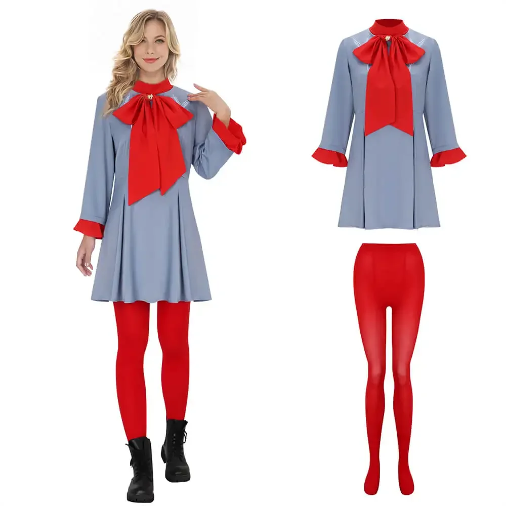 Costume de Cosplay pour Halloween, mourir avec un sourire, Gaga bleu, fête d'halloween, Takerlama, 2025