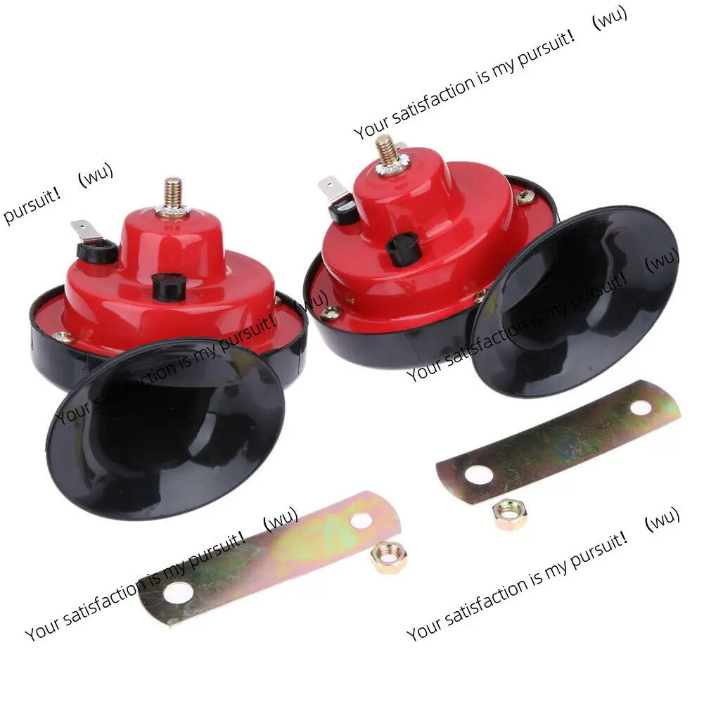 

Автомобильный громкий 510 Гц электрический двухцветный электрический звуковой сигнал улитки электрический динамик свисток водонепроницаемый звуковой сигнал улитки