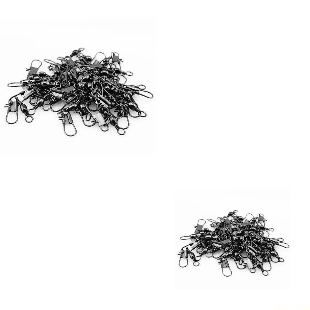 

U2JB 50 шт., вертлюги из нержавеющей стали, фиксатор, оснастка для рыболовной приманки, разъем, аксессуары