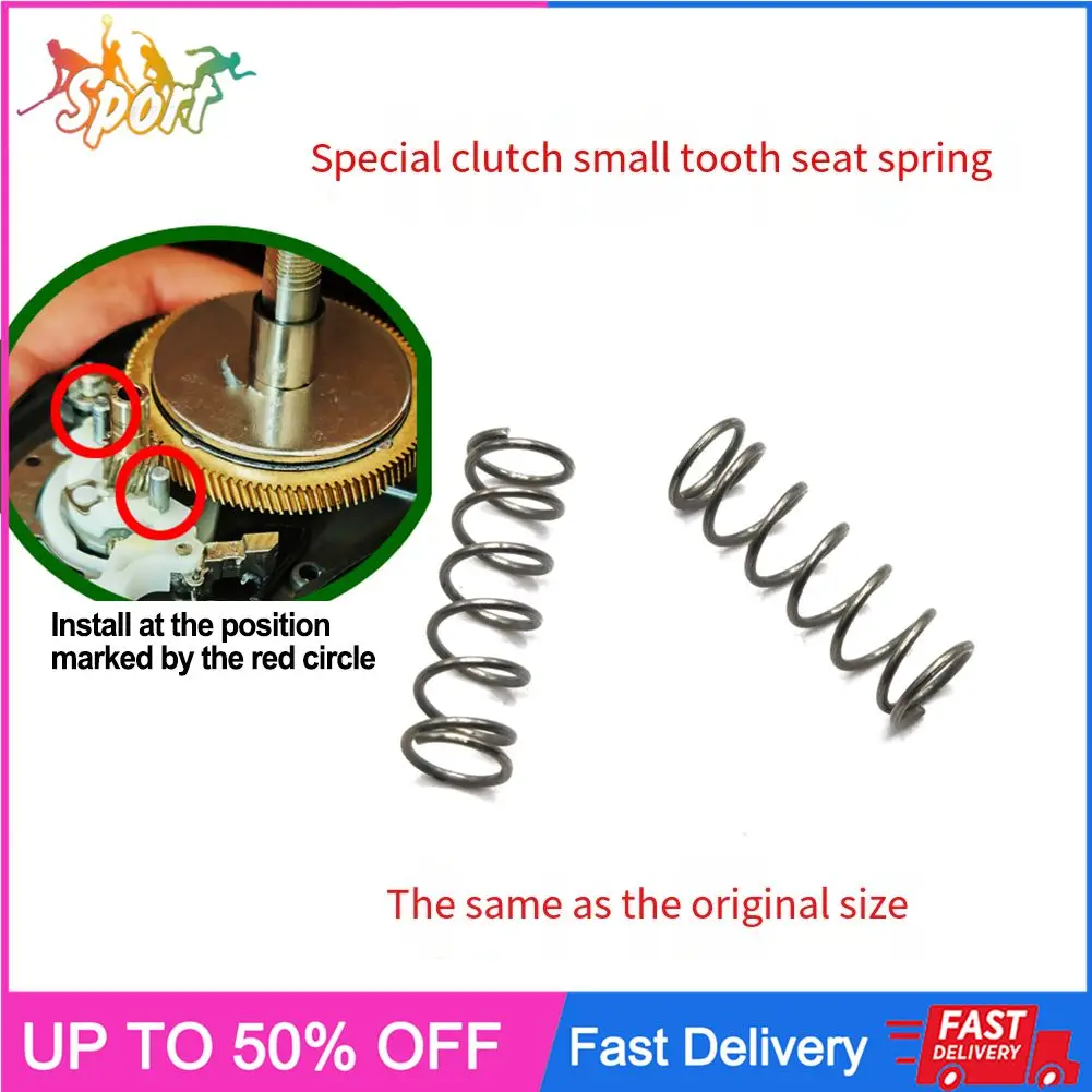 2/4 шт. пружинный набор для DAIWA для TATULA 300/400 23, катушка для ловли наживки из полиэтилена, пружинное сиденье, детали рыболовной катушки 4x2 см