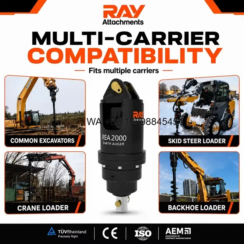 Wmwmnu Earth Auger Drill with 10m Depth Drilling Capacity Powerful and Reliable