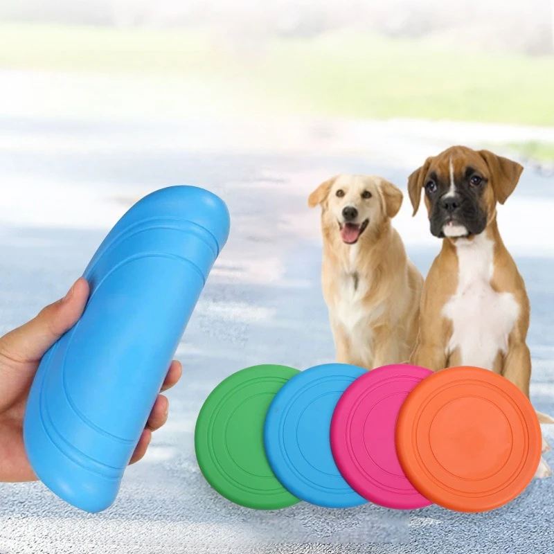 Juguete Frisbee para Mascotas, Flotante, para Perros Medianos y Grandes, Resistente a Mordidas, para Entrenamiento
