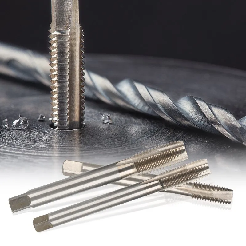 Machine HSS Filetage Tap M3-M14 DIN371 Vis Tap Thread avec tige renforcée Outils à main