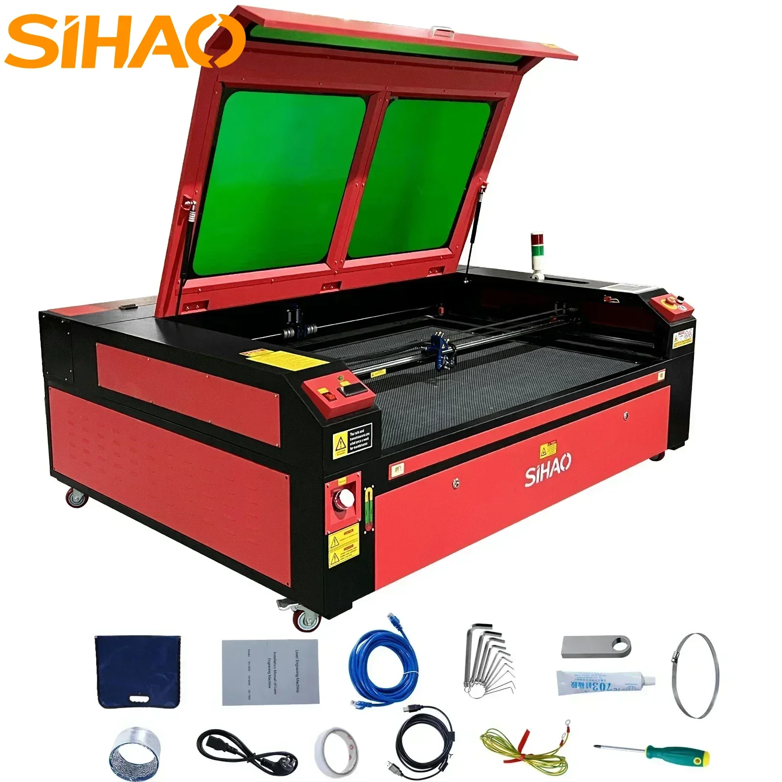 

SIHAO CO2 Laser Engraver 50/60/80/100/130W RUIDA Lightburn Laser Engraving Machine Fabric Wood Digital Engraving Carving Print