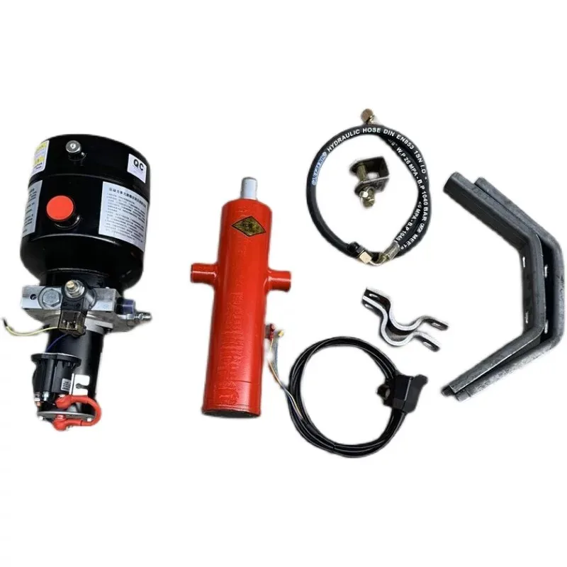 12V48V60V72V Dump Hydraulic Modification Parts Hydraulic Self Unloading Kit Electric Control Lift Electric Tricycle