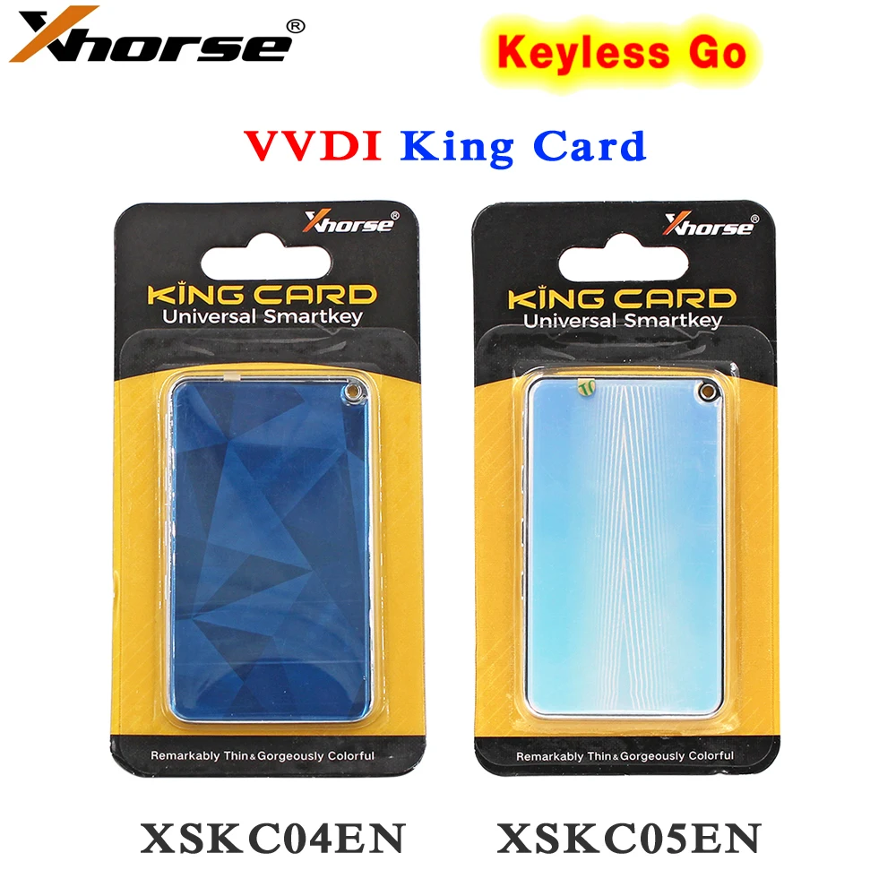 

Умный ключ Xhorse King Card XSKC04EN XSKC05EN, самый тонкий универсальный БЕСКЛЮЧЕВОЙ пульт дистанционного управления с 4 кнопками