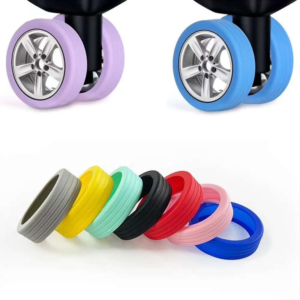 Luggage Caster shoes with Silent Sound to Reduce Wheel Wear Luggage Wheel Protection Cover Casters Shoes