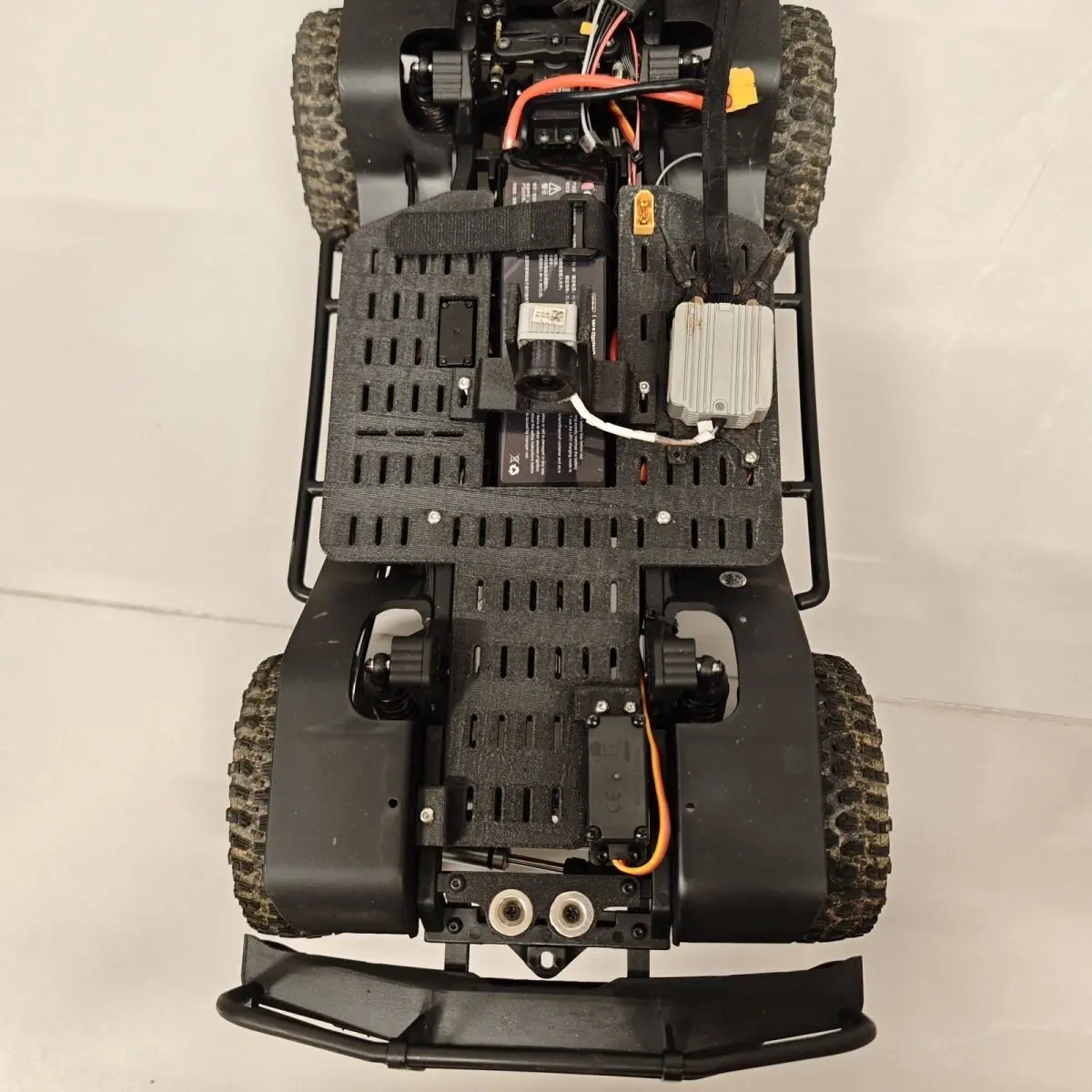 1/10 YK4107 RC Crawler Upgrade Accessory DIY Dust‑Proof Perforated Plate Electronic Equipment Protection Board