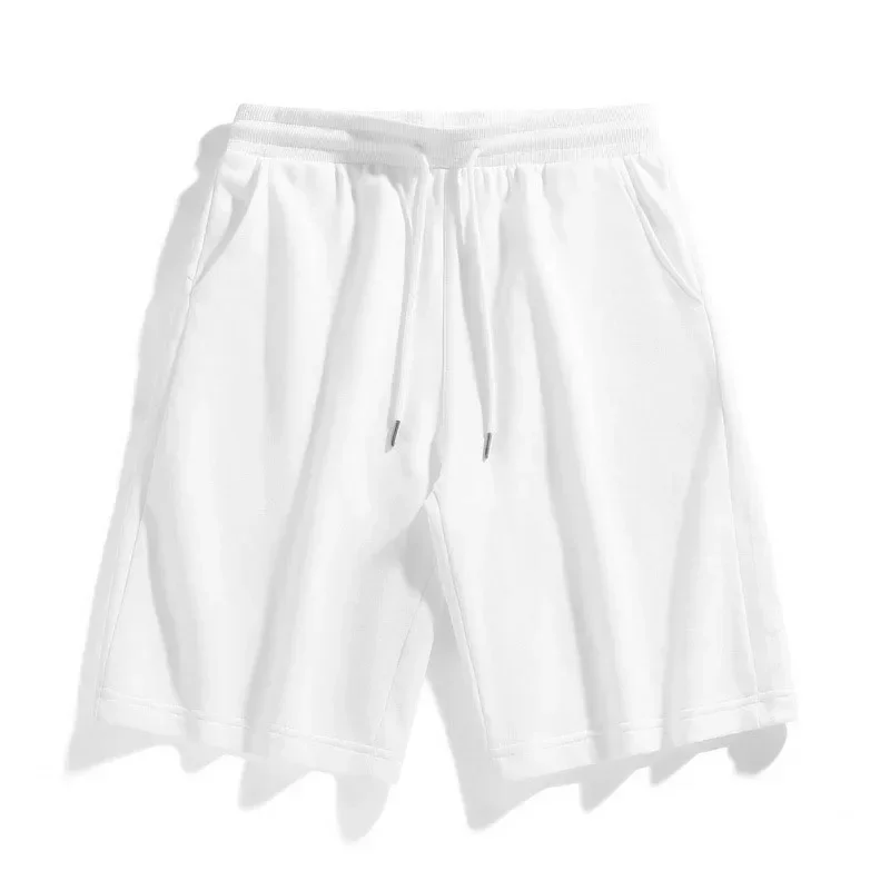 Pantaloncini Casual in cotone da uomo estivi 2 pezzi pantaloni corti taglie forti pantaloni sportivi traspiranti 2XL pantaloncini da palestra di grandi dimensioni pantaloncini da basket da spiaggia