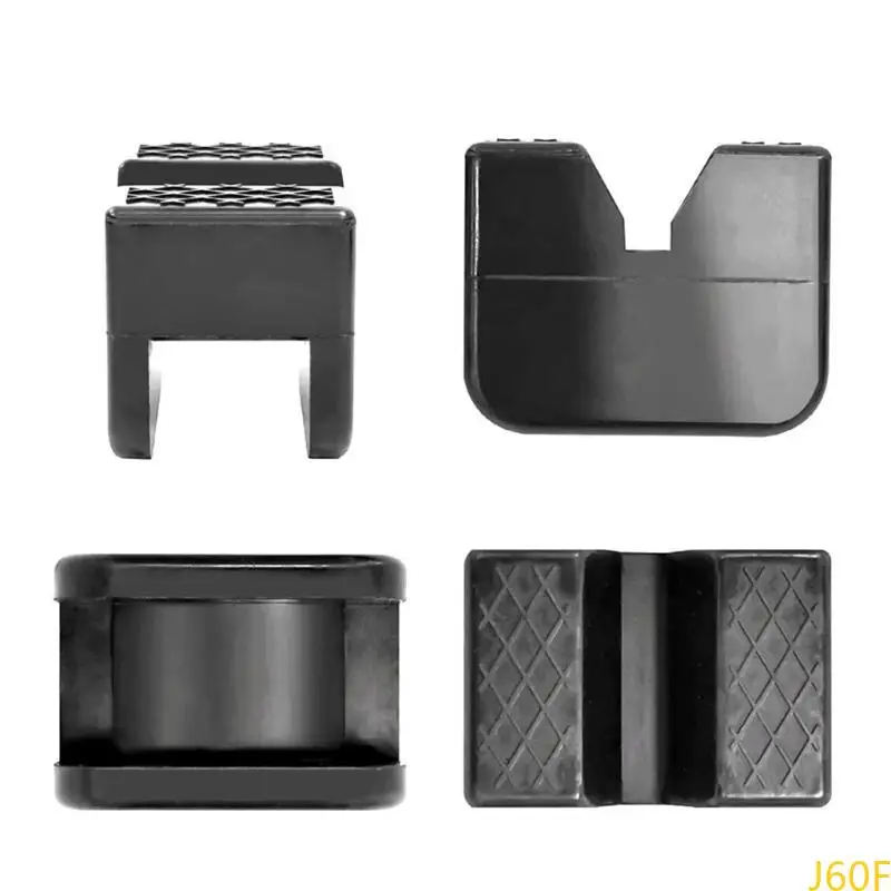 

J60F 4pcs Car Gack Adapter Adapter Heavy Duty Car Lift Rubber Pad Rame Protector