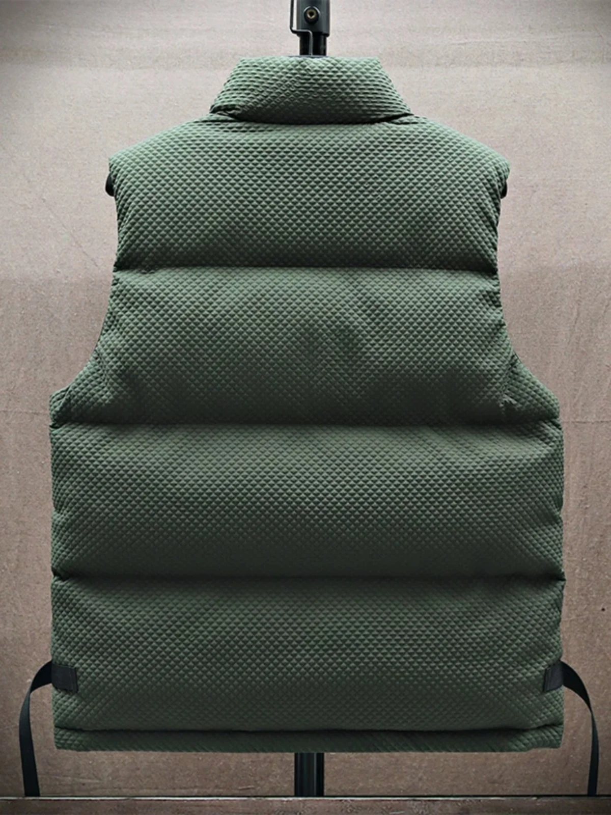

Men's down Cotton Vest Thi Winter Warm Jaet Large Size Outerwear Zipper Closure Polyester Fiber Casual Faion