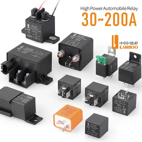 LANBOO High Power Modified Relay Car Accessory 120A 150A 180A 200A New Auto Part for Vehicle Modification