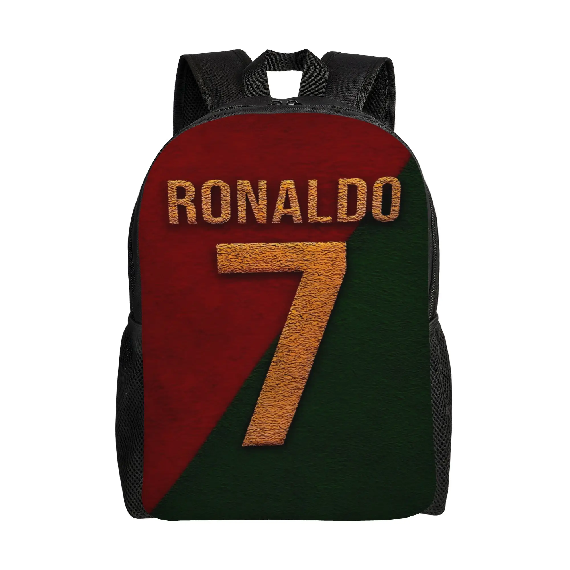 Dynamic Soccer Player Backpack Boy Girl R-Ronaldos 2026 Lightweight Backpacks Polyester School Bags High Quality Rucksack