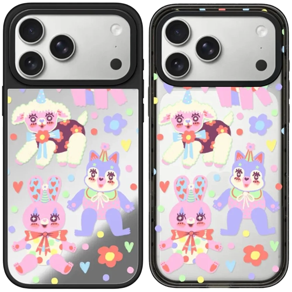 6070330 Acrylic / Mirror Magnetic Case: Compatible with IPhone 17 16 15 14 13 12 Pro Max 17 Air