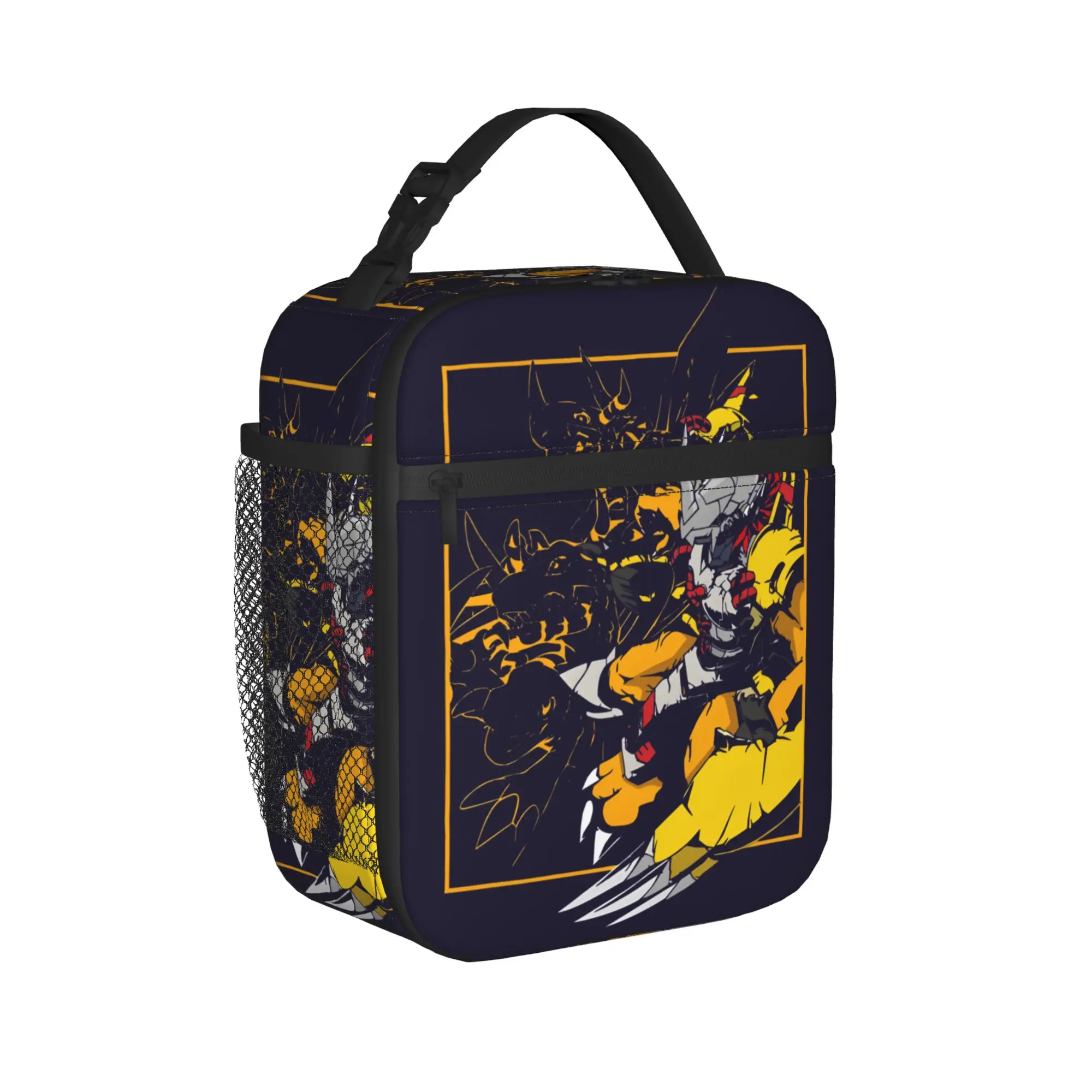 WarGreymon Dragon Monster Lunch Bag For Child  Print Lunch Box Fashion Office Cooler Bag Portable Oxford Thermal Tote Handbags