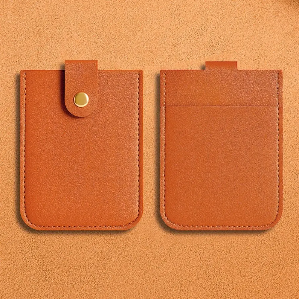 

Elegant PU Leather Business Card Bag Solid Color Korean Style Card Holders Clutch Card Pocket Clutch Bag Short Wallet Women