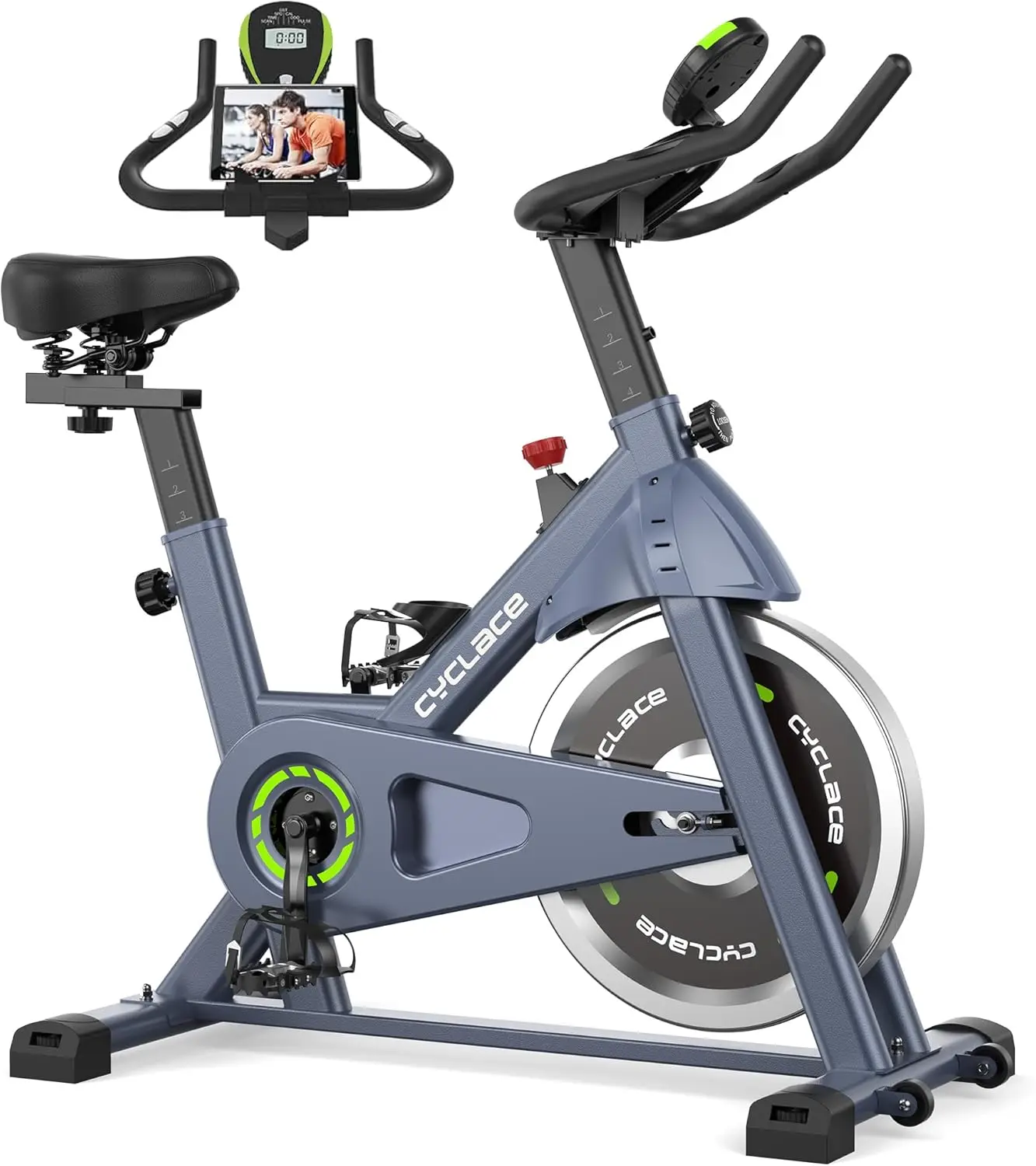 Exercise Bike, Brake Pad Indoor Cycling Bike Stationary, Low Noise, 300lbs Weight Capacity