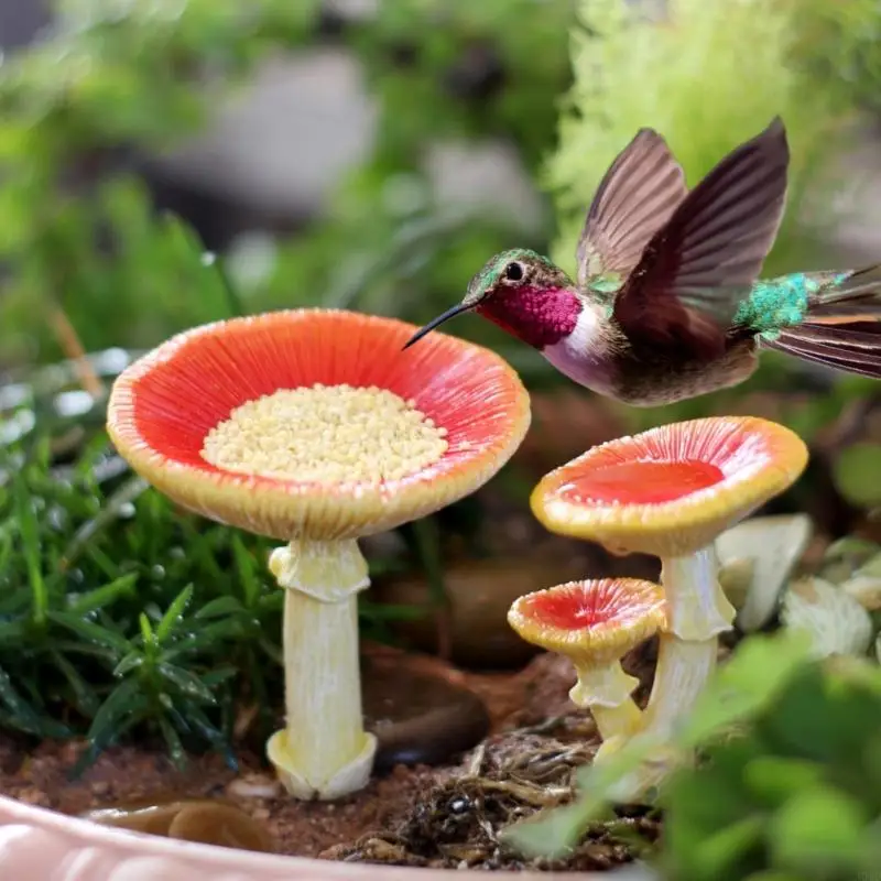 Resin Bird Bath for Outdoors,Bird Feeder Bowl with Stake Birdbaths for Garden JOMD