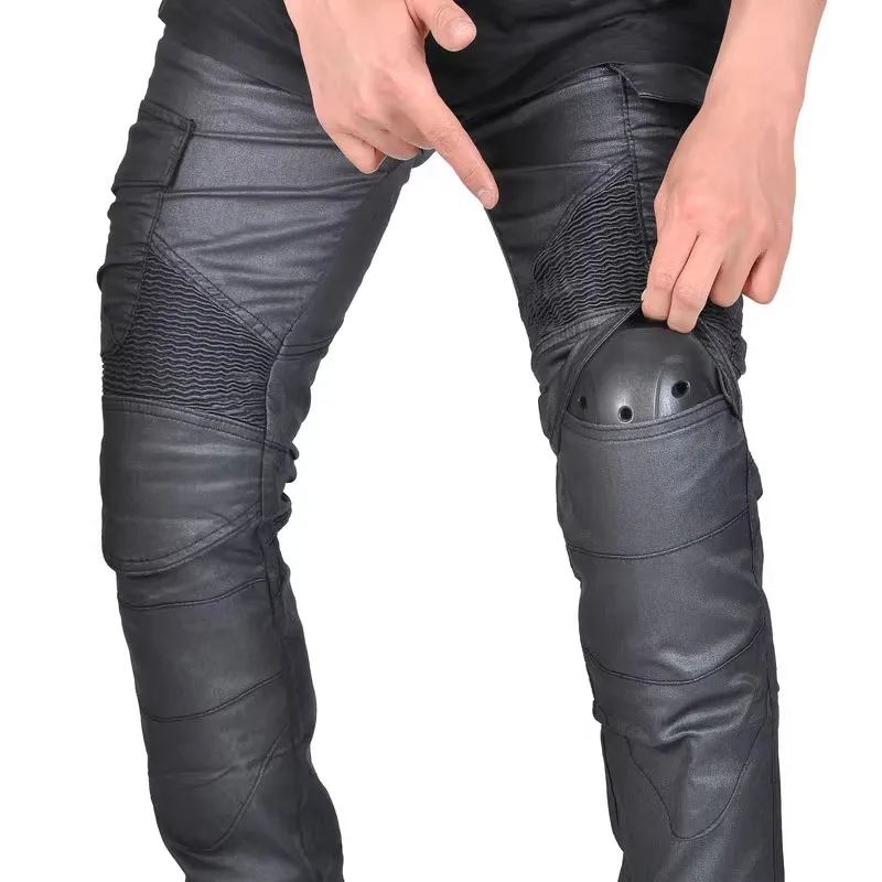 Volero Motorcycle Riding Protection Pants Motocross Pain-Coat Hard Surface Protective Jeans Knight Windproof Casual Trousers