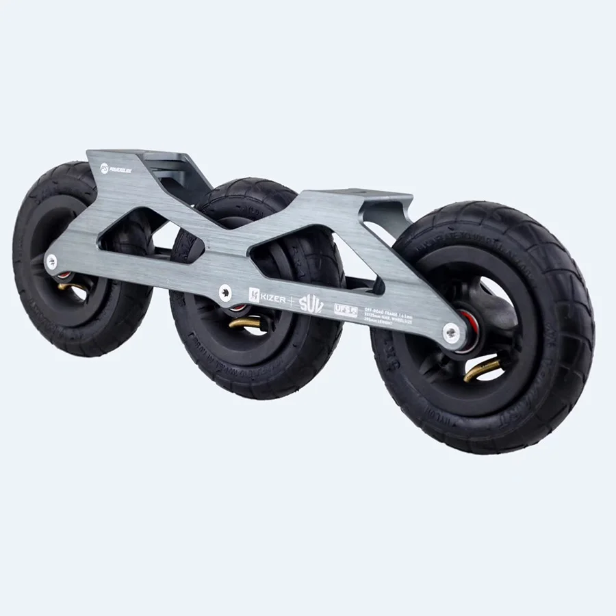 

A Pair Powerslide Kizer SUV 100% Original Inline Skate Frame 3*125mm Frame 125mm Chargeable Wheels 165mm Distance Patines Base