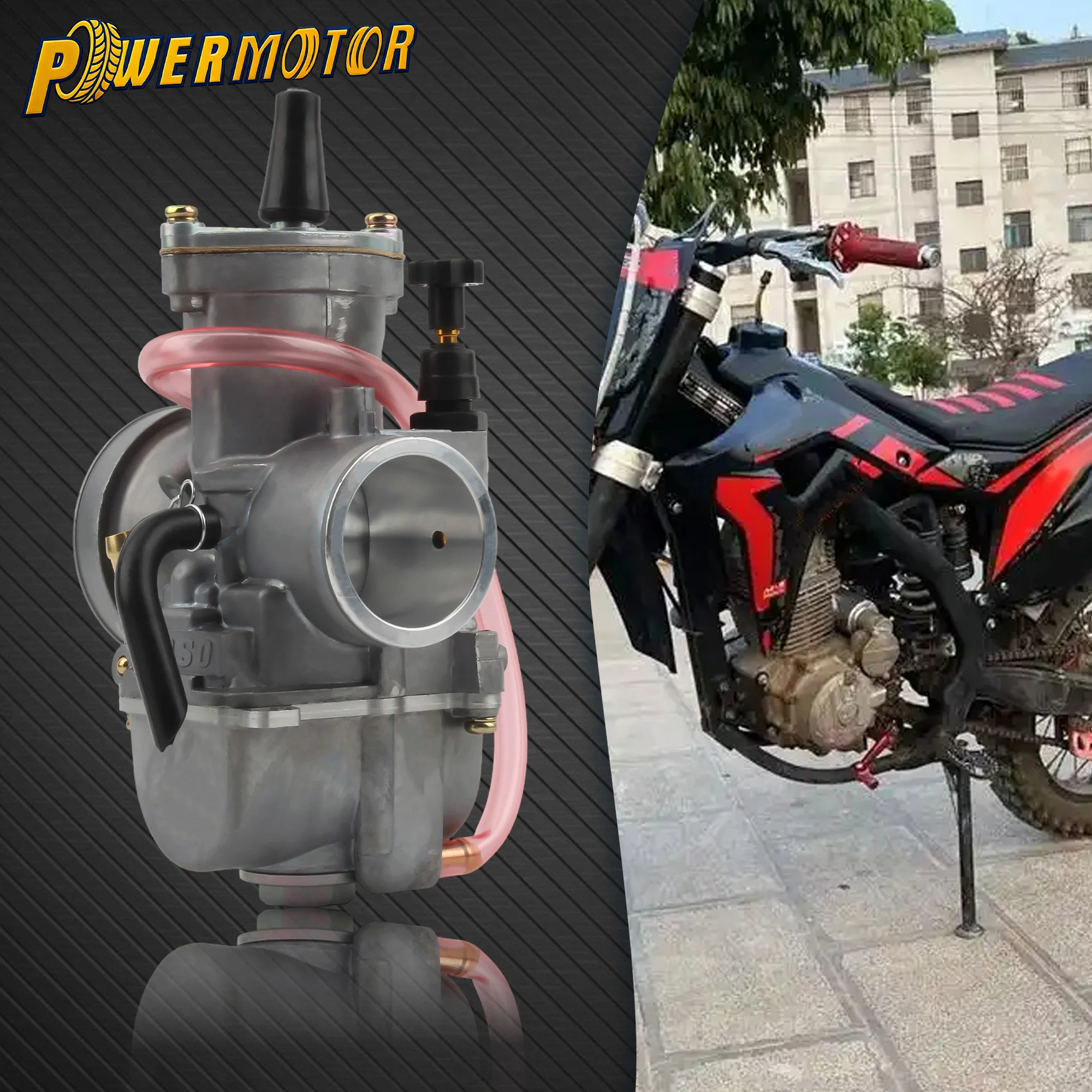 

For Mikuni Koso PWK 28 30 32 34 Motorcycle Carburetor With Power Jet 2 4 Stroke Racing Carburetor ATV UTV Dirt Pit Bike Modified