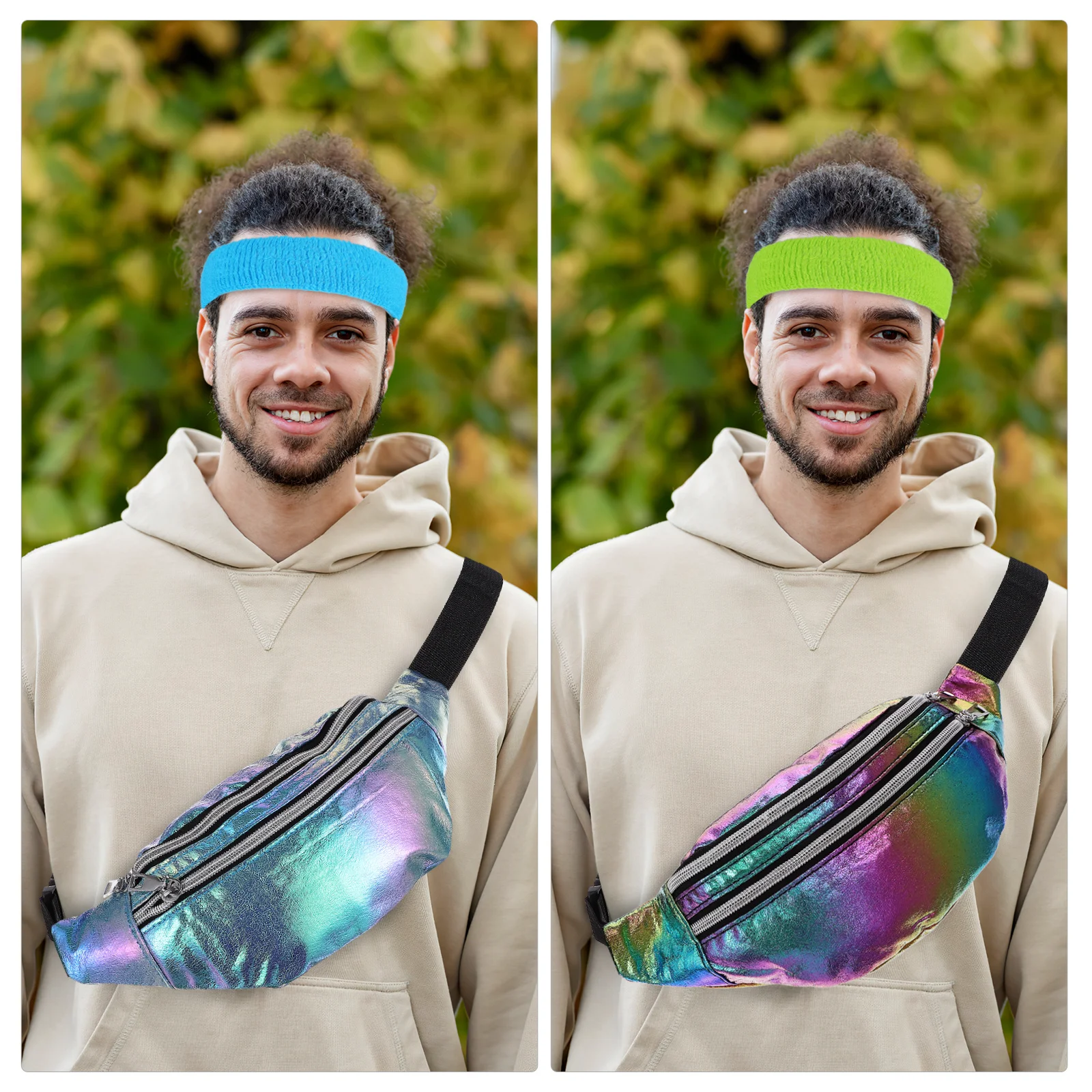 

2 set Sports Headband Wristband Set Cotton Elastic Sweat Absorbing For Running Basketball Gym Fitness Workout Men Women