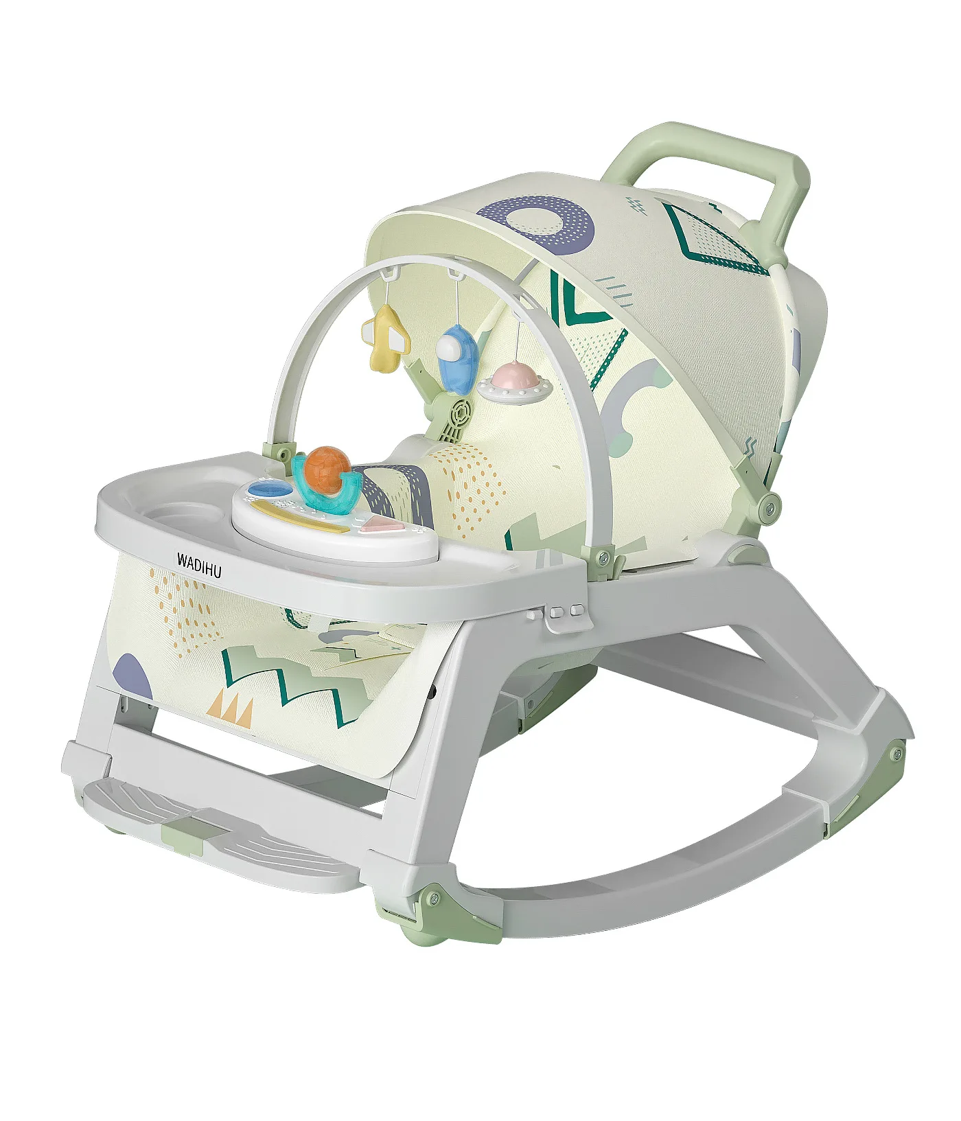 Newborns Baby Sleeping Cradle Bed Child Comfort Chair Reclining Chair Baby Rocking Chair with Music Multi-function Dining Chair