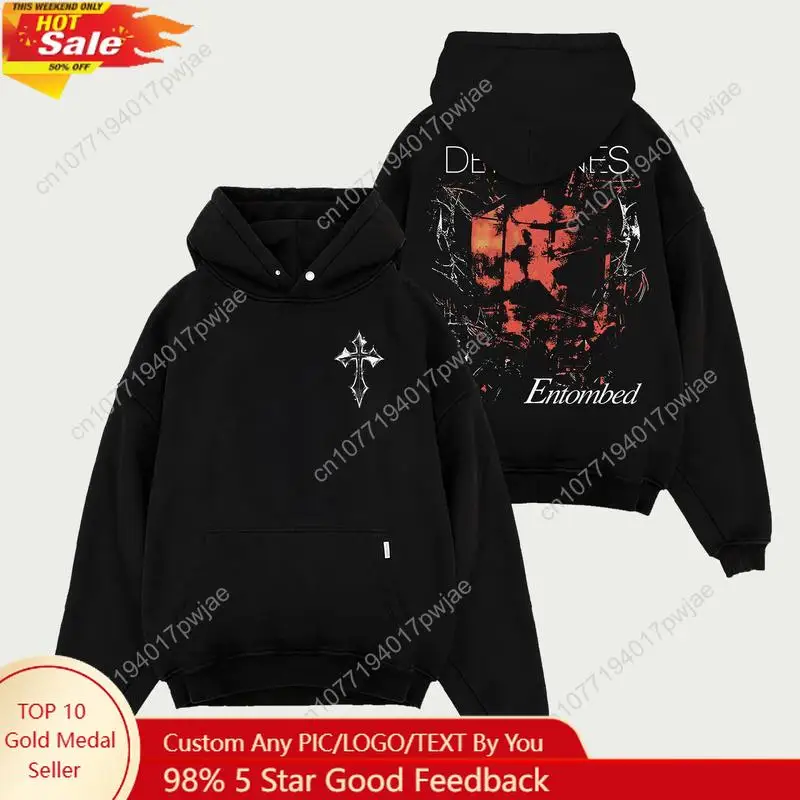 

Рубашка Deftones Entombed Heavy Metal в стиле ретро, толстовка с капюшоном Deftones, рубашка рок-группы, рубашка металлической группы, футболка рок-тур альтернатива