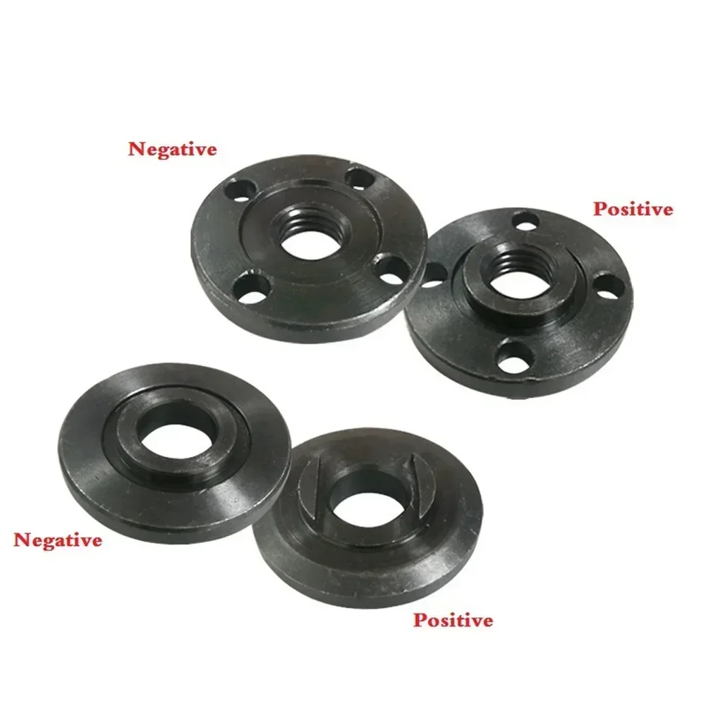 Imagem -02 - Moedor de Ângulo de Substituição de Rosca Placa de Pressão de Metal Conjunto de Porca de Flange Interna e Externa Ferramentas para Rosca de Eixo com Chave