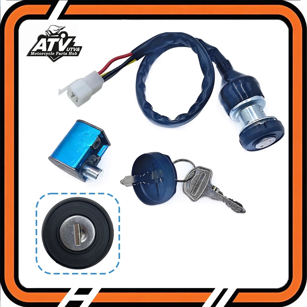 Original lock Kit Ignition Switch Assy For CFMOTO Zforce 800 1000 ZF800 Trail UTV Switch Lock Assy Ignition Key 7000-011000-1000