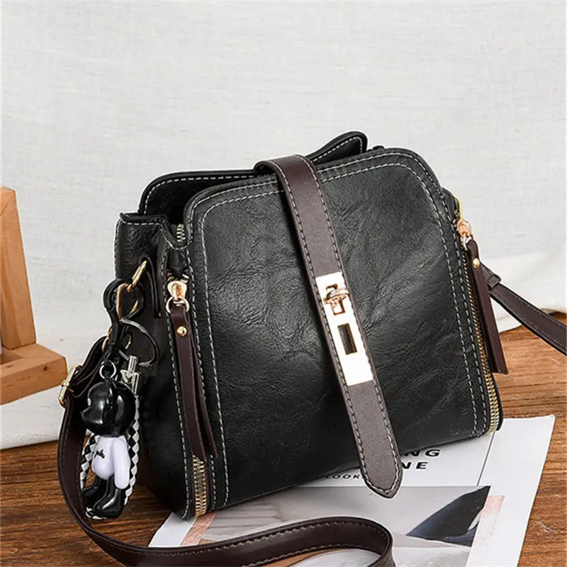 crriflz Fashion Women's Bucket Bag Summer Versatile Crossbody Bag Student Tote Shoulder Bag