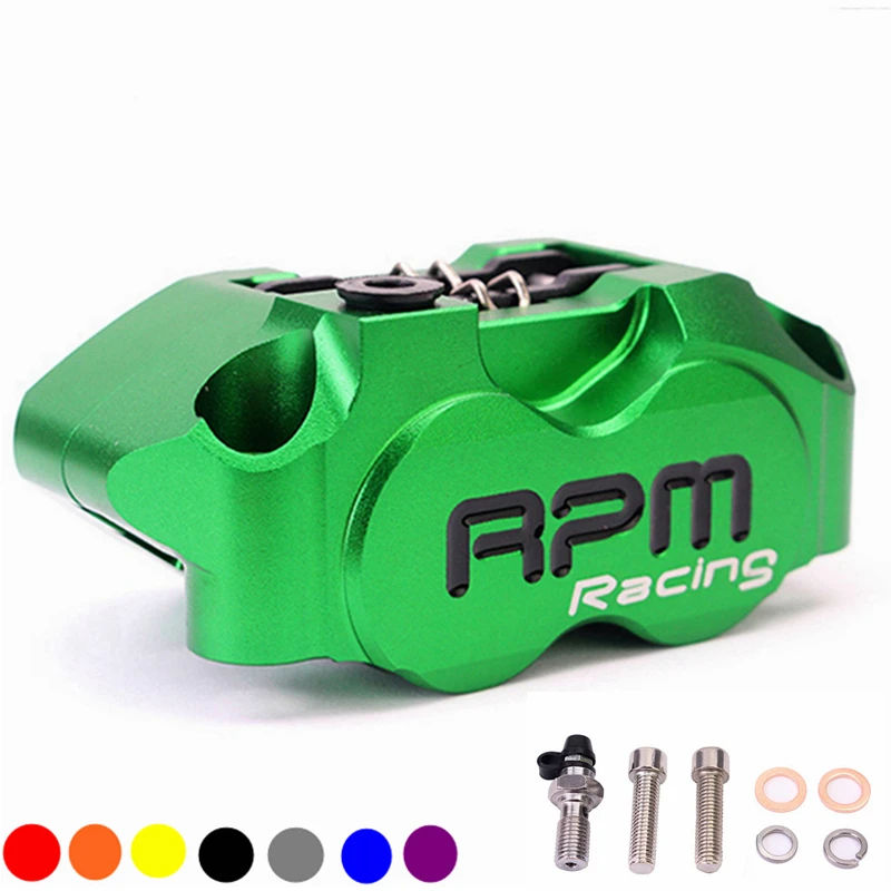 Motorcycle RPM CNC brake caliper with 200mm/220mm brake disc pump 82mm 4 piston for Honda Yamaha Kawasaki scooter modification