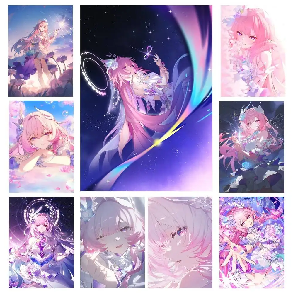Anime Game Honkai Star Rail Cyrene Posters High Quality Self-adhesive Wall Art Decorations Color Prints Sticky