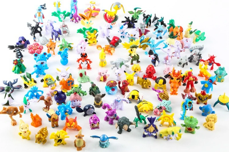 24PC Pokemon Pikachu Mini Figures Charizard Charmander Squirtle Venusaur PVC Collection Figurine Kids Juguetes Toys