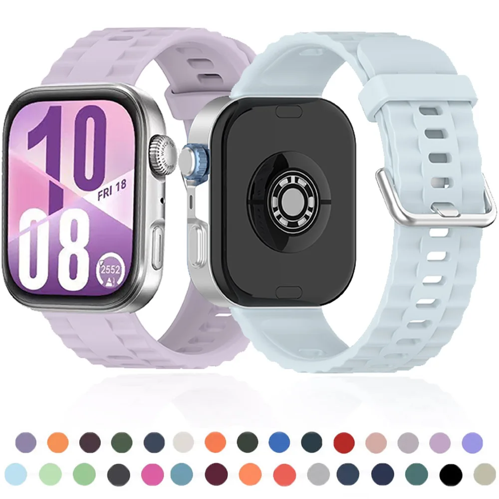 

No Gaps Silicone Strap for Huawei Watch Fit 4/Fit 4 Pro Original Replaceable Bracelet Correa for Huawei Watch Fit 3/4/4 Pro Band