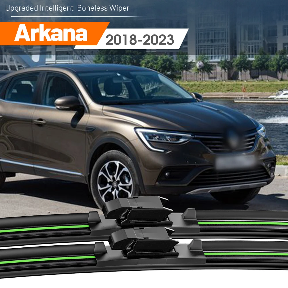 2 sztuki do Renault Arkana 2018-2023 Pióra wycieraczek przedniej szyby 2019 2020 2021 2022 Akcesoria do szyb przednich