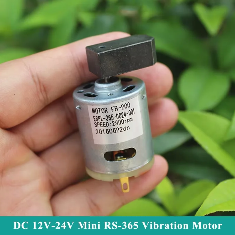 Mini RS-365 Strong Vibration Motor 27mm Micro Electric DC 12V 18V 24V Eccentric Vibrator for DIY Toy Massager Feeder