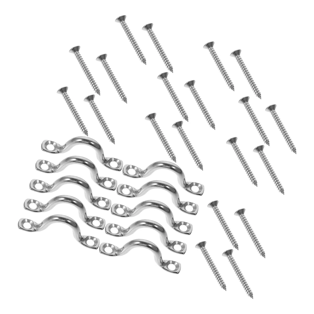 

1 set StainlessSteel YachtRing 6MM KayakFixingRings BoatAccessories MultifunctionalDeckHandles UShapedDoorHandle
