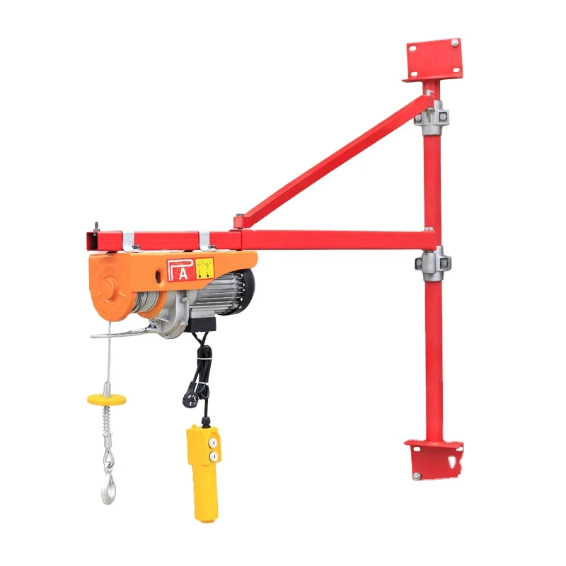 

Indoor Small Crane Column Bracket Mini Electric Hoist Household Lifting Winch Elevator Material Lifting Tool For Home Warehouse