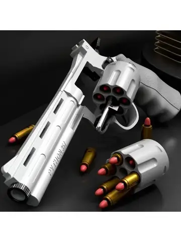 YMagnum ZP5 357 Automatic Continuous Soft Dart Blaster Toy with Multiple Safe Darts Outdoor Action Play Set for Kids and Adults