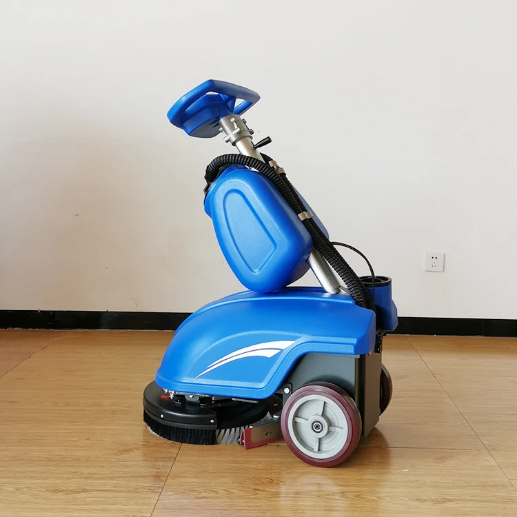Custom Walk Behind Floor Scrubber Efficient Cleaning Model 350 Floor Scrubber 24V 35cm Floor Washing Machine with Suck Triplet