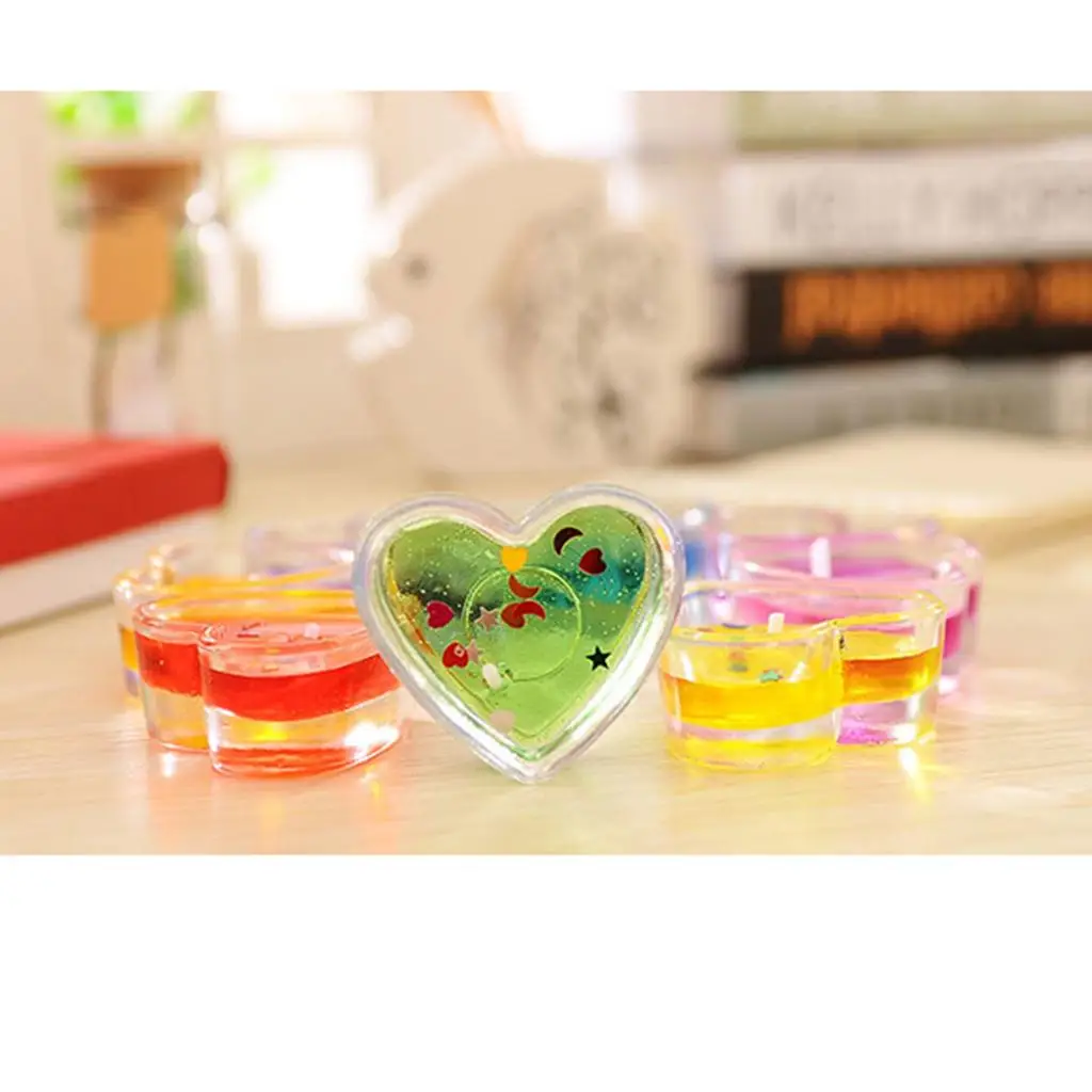 Candle Molds Heart Plastic Tealight Cups Container for Creative Scented Candles and Wedding Gifts