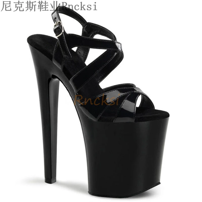 

Rncksi 20cm Super High Heel Platform Women Sandals New Sexy Nightclub Party Woman High Heels Slides Summer Pole dance Shoes