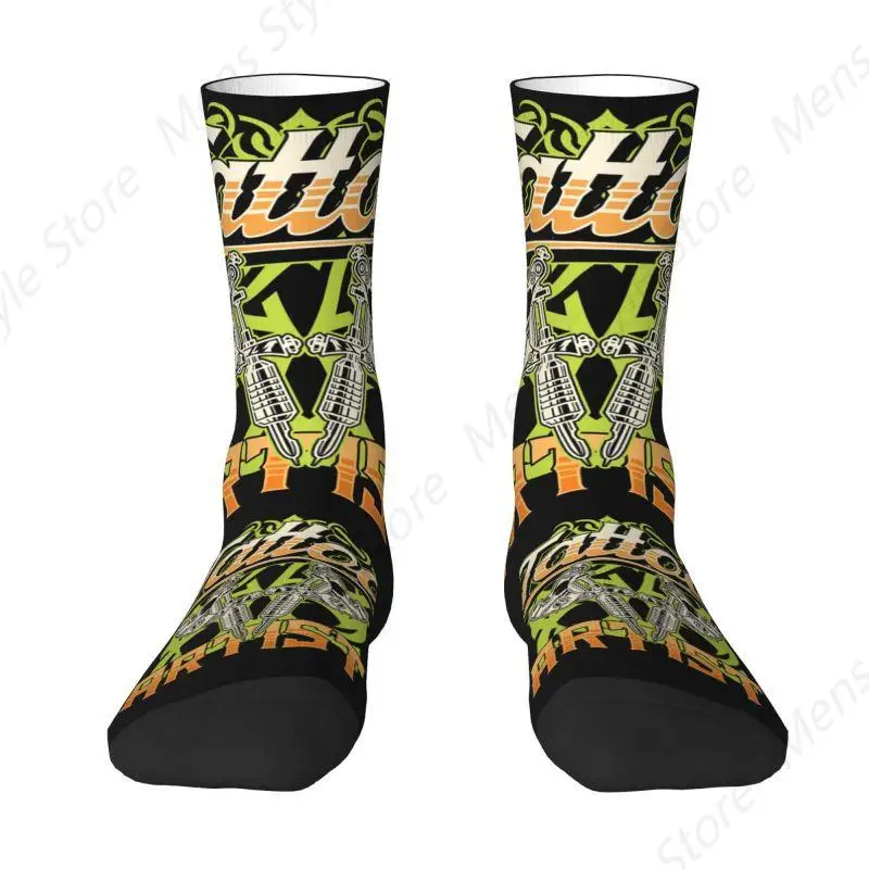 Tattoo Artist Tattooists Art Men's Crew Socks Unisex Fashion 3D Printing Dress Socks